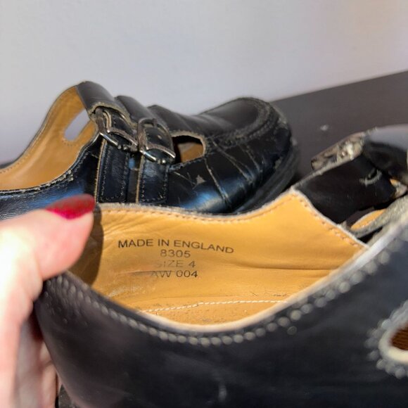 Vintage Dr. Martens Mary Jane Double Strap Buckle Grunge 90s England UK 4 US 6 - Picture 4 of 11